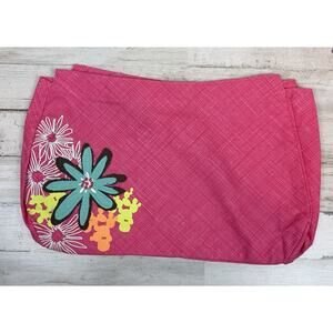 Thirty One 31 Fitted Purse Skirt Floral Pink Bag Cover 3 Hook Style Floral Boho